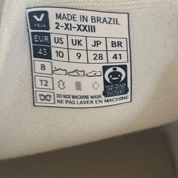 New Veja V-12 leather men’s size 10 - Picture 8 of 10